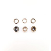 지엔에스 아일렛 하도메 리벳 와샤 1호 2호 3호 가죽공예 금속장식, 흑진주, 1호/200EA(set