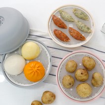 1+1 파스텔 전자렌지 냄비 찜기, 아이보리