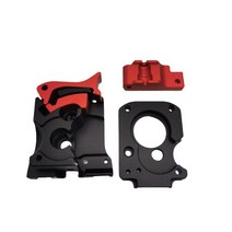3D 프린터 DIY 애프터 버너 모든 금속 extriuder CNC machiningalum 업 그레 이드 키트 1.75mm 듀얼 기어, [01] only metal parts