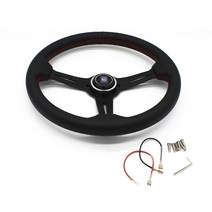 레이싱휠 게임 핸들 수동 기어 범용 350mm 14inch momo racing 휠 휠, 없음