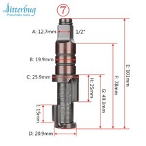 업소용 임팩 고성능 전문가용 에어임팩 1/2 "공압 임팩트 렌치 건 앤빌 소켓 리테이너 링 세트 에어 S, [07] 1PCS Part7
