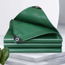 차폐막 캔버스 야외 방수포 그라운드시트 텐트 매트, 파란색 농축 5x6m