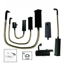 발전기소음기 증분기 배기관 자가 전기 머플러, 83cm 호스 소음기