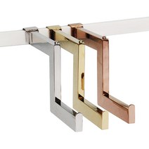 각15X30용 P형 2단 사각 행거 벽선반 매장 진열 수납 인테리어 페이스아웃 벽걸이 각후크 부속, 골드Y