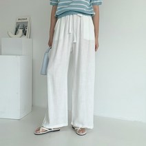 린다샵 네엔릴 린넨 밴딩 와이드 팬츠-PT9858K24
