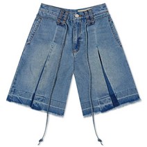 앤더슨벨 Andersson Bell Crochet Pocket Culotte Short - Washed Blue