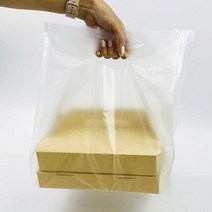 프리미엄 피자비닐봉투 9~10인치용 100매 D링형 HDPE 특대 배달포장비닐 치킨 감자탕 찜용기 탕요기 도넛박스 비닐봉지, 프리미엄 피자비닐봉투 (9~10인치)