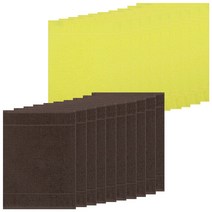 20장 국산 칼라 순면 행주, 커피브라운10장+옐로우10장