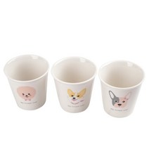 오븐락 도그 페이퍼 머그 220ml 3p 세트, 본상품선택, 색상:[색상]본상품
