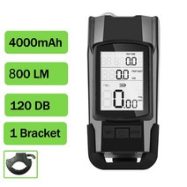 자전거네비게이션 속도계 네비 내비 GPS 시계 거리 스피드센서 무선 자전거 컴퓨터 사이클링 자전거 주행 스톱워치 통합 헤드 라이트 혼 액세서리, 블랙 A