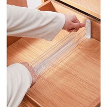 라슈에뜨 투명 서랍 칸막이 분리 수납 파티션 수납장 공간활용 자유 길이조절 선반 칸칸이, 1개