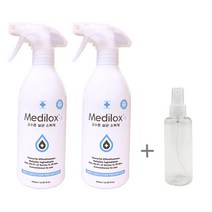 메디록스S 고수준 다용도 살균소독제 500ml 2개 + 휴대용스프레이