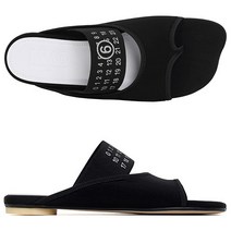 [MM6 MAISON MARGIELA] MM6 23SS 블랙 넘버 로고 플립플랍 샌들 S6