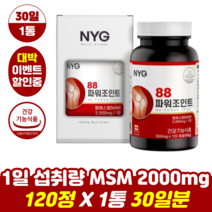 [빠른무료배송] NYG 뉴일리 88파워조인트 120캡슐 총 1개 (정품/품질보장), 120개