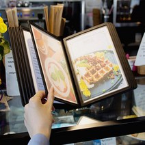 스탠딩 고급 레스토랑메뉴판 A5 테이블메뉴북 디자인 책자