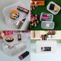 마트498 로즈 화장품정리함 2세트 화장품매대 향수정리함 네일아트샵 화장대정리함 투명사각케이스 네일정리함