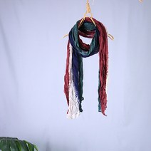 플리츠스카프 쉬폰 그라데이션 봄가을 넥 실크