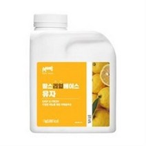 흥국에프앤비 흥국 맘스리얼베이스 유자 1KG 에이드 원액(아이스포장배송) 음료베이스, 3개