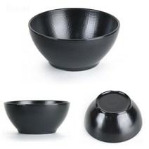 블랙 멜라민 대접 국그릇 후식 그릇 12x7cm 11호, 단품