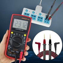 멀티테스터기 접촉/비접촉 타코메타/회전계/RPM/회전수측정기 휴대용 디지털 테스트 펜 호환 멀티미터 미끄럼 방지 1000v 20a 펜 테스트 코드 전기 공급용 멀티 미터, 없음
