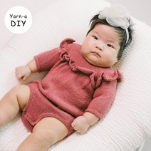 야나 [DIY패키지][니팅 포 올리브] 메리노 러플 롬퍼 & 드레스(+인쇄도안) 니팅포올리브 아기옷뜨기 유아옷만들기 대바늘뜨개 diy키트 대바늘 뜨개질, 메리노 5볼, 스틸 블루