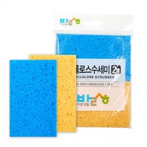 냄새없는 그릇세척 셀룰로스수세미 빠른건조 부드러운수세미 스크래치 2매932 바른생활 국산수세미, 상세페이지 참조, 상세페이지 참조