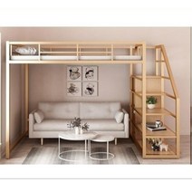 후기모아 2층 벙커 침대 책상 수납 공간 매트리스 포함, 1200mm X 2000mm, GOLD (수납공간 미포함)