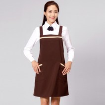 갈색 테잎 랩앞치마