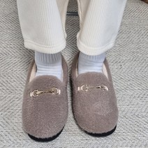 수피 여성 겨울 털단화 털실내화 털슬리퍼 사무실 학교