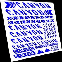 자동차 콘솔박스 레이 Canyon 비닐 데칼 스티커 호환 자전거 프레임 교체 세트 Mtb Cycling Bmx, 08 파란
