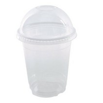 원타임팩 PET 무인쇄 테이크아웃 아이스컵 360 ml + 돔뚜껑 세트, 2세트, 360ml