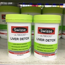 Swisse Ultiboost Liver Detox 스위스 얼티부스트 리버 디톡스 120정x2팩, 1개, 120, 120정