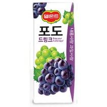 칠성 탕비실 손님대접 가족간식 델몬트 드링크 포도 주스 과즙음료 과일주스 생과일 190ML 48개, 12세트