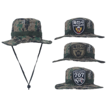 특전사 디지털 정글모 부니햇 군인 군용 등산 낚시 작업 나까오리 모자, 707백호