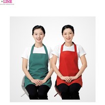 LN 턱받이 앞가리개 턱받침 앞치마 토시 유니폼 작업복 미용앞치마 드라이보 카페앞치마 가운 염색앞치마 화실앞치마 주방앞치마 토시, 색상랜덤