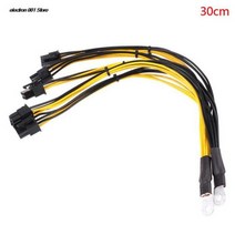 1pcs 30/40cm 6Pin 커넥터 서버 전원 공급 장치 케이블 P3 S7 S9 S11 Bitmain Miner Machine, 30cm