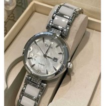 CILOA 여성용 라이트 럭셔리 정품 브랜드 시계, 세라믹 화이트