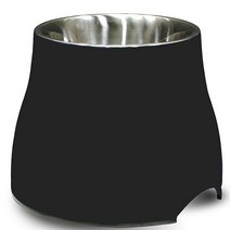 Dogit 반려 동물용 스테인리스 스틸 식기 화이트 663797, Black