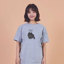 키밍 요크셔 테리어 그래픽 반팔티 오버핏