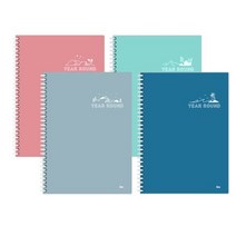 VJSLVKSL 학생 PP커버 직장인 스프링 노트 인덱스 공책 필기 재고801EA, 퍼니파니쿠팡 그레이