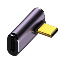 충전기 커넥터 고속 USB C OTG U-모양 스트레이트 앵글 남성-여성 B85B, 04 Elbow