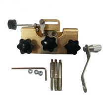 엔진톱날 체인톱 연삭기기 톱날 전기톱 엔진톱 연마기기 체인톱날 3개의 샤프닝 헤드 휴대용 숫돌 수동 체인 가솔린 수리 도구, Gold and 3 Head