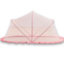 매직슬립 원터치 아기 모기장 유아용 신생아용 침대 텐트형, 베이비핑크_기본형