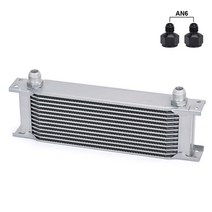 WLR RACING - 13 row 영국식 알루미늄 호환 엔진 변속기 오일 쿨러 열 WLR7013, 02 with 2an6 fittings