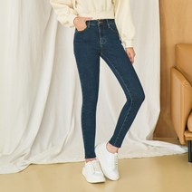 클로니아 본딩기모 오리지널 블루 허리스판 이중컷팅 스키니진 EM9W19