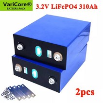 인산철배터리팩 VariCore-3.2V 310Ah LiFePO4 리튬 배터리 3.2v 철 인산염 12V 24V 인버터 차량 rv용 2, 한개옵션0
