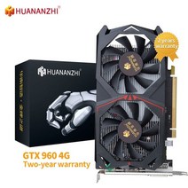 HUANANZHI RX560 4GGTX 750TI 4GBGTX 960 4G650 2G 브랜드의 새로운 오리지널 그래픽 카드 GPU 128Bit GDDR5 RX550 560 비, GTX 960 4G-WJ