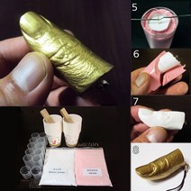 손가락 모형 화석 본 뜨기 석고 알지네이트 (10인용)