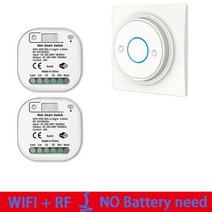 스위치부품 스위치 전기스마트 홈 WiFi RF 스위치 16A 220V 수신기 및 433mhz 키네틱 자체 전원 벽 스위치, 03 WIFI RF Receiver 3