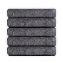 [일상다반사] 40수 코마사 200g 호텔 고급 수건 5장 세트, 그레이 5장